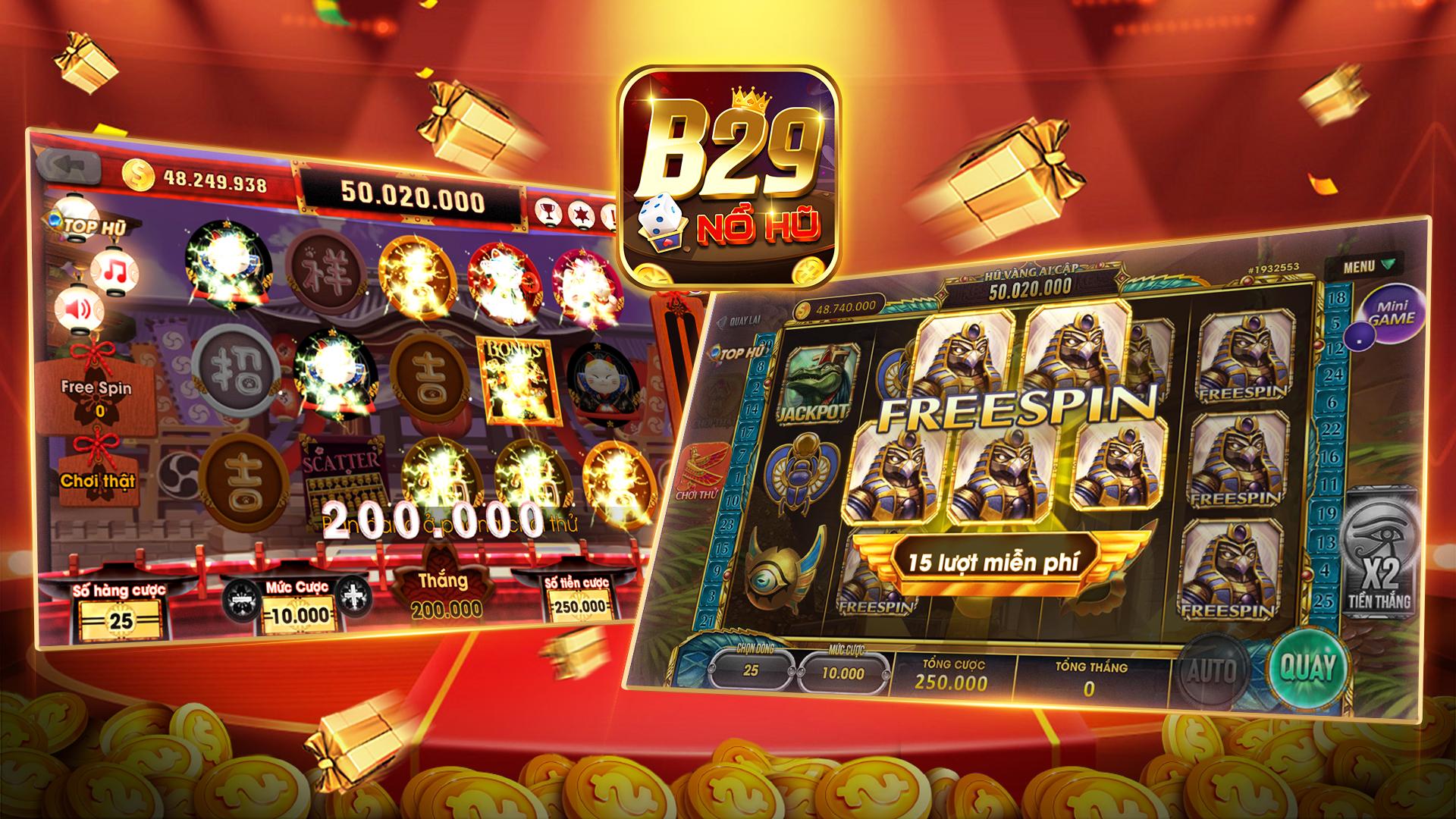 Trải nghiệm Nổ hũ B29 nổ jackpot trăm triệu mỗi ngày